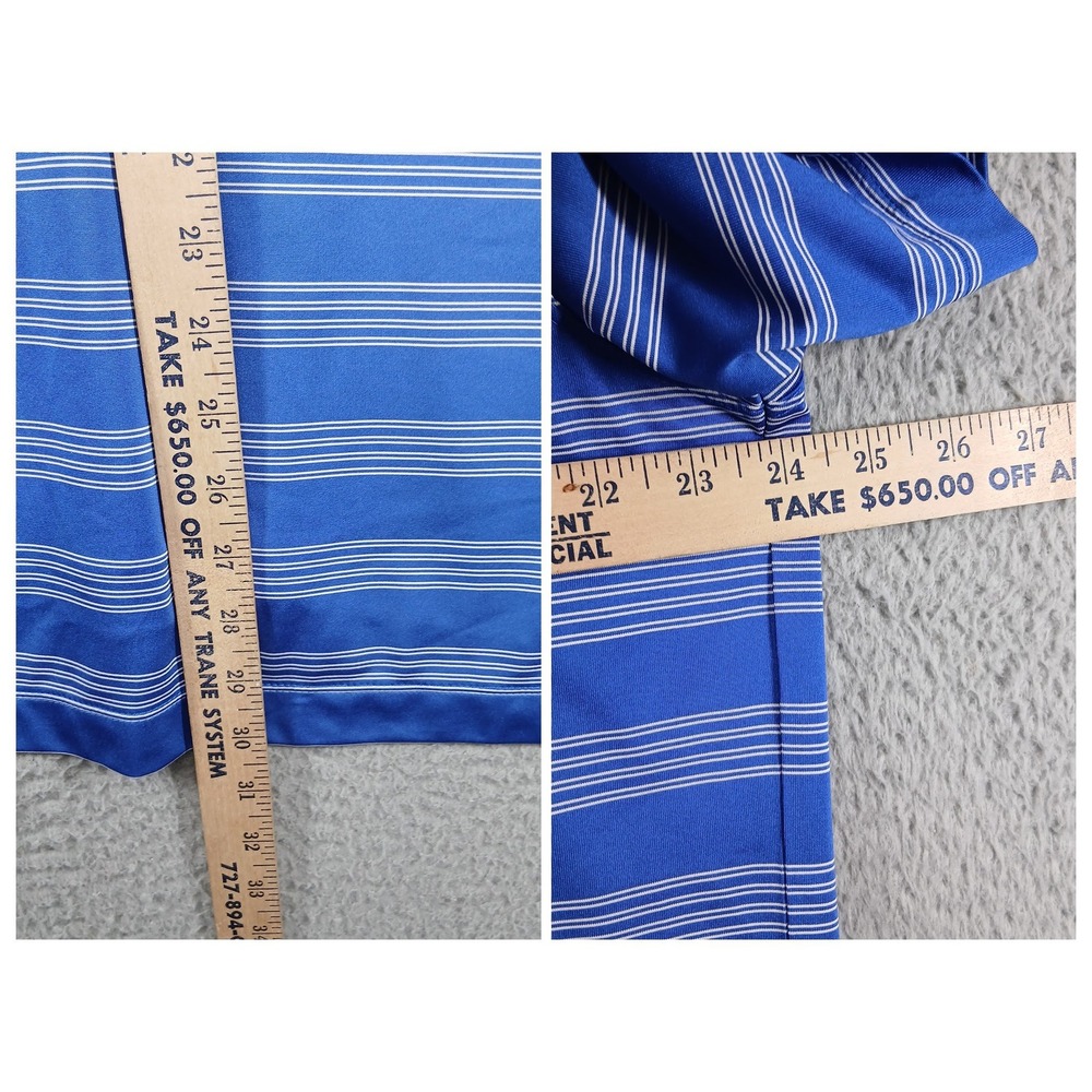 Nike Golf Florida Gators Polo Shirt XL Blue Striped Dri-FIT EUC - Picture 5 of 10